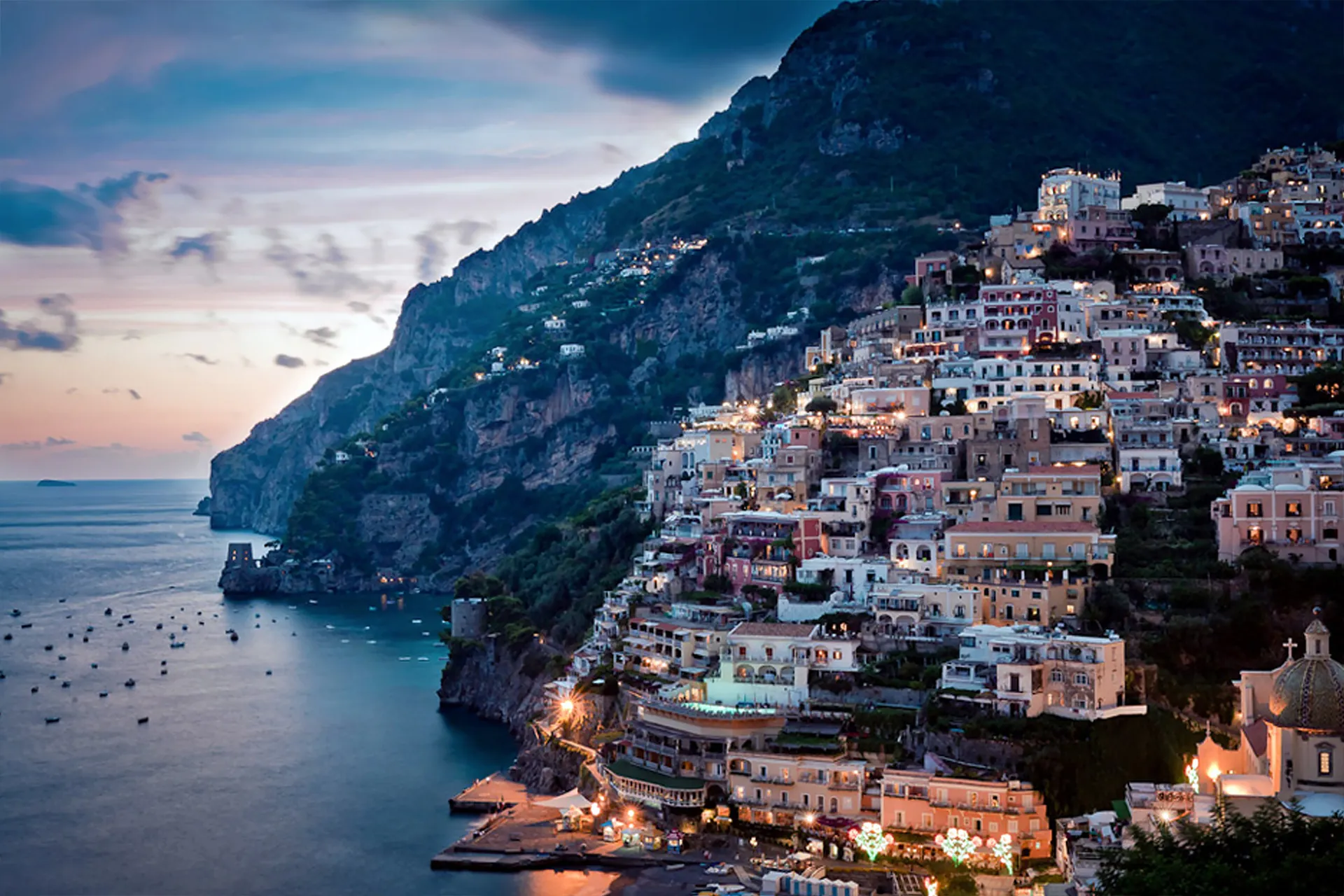 Positano al tramonto